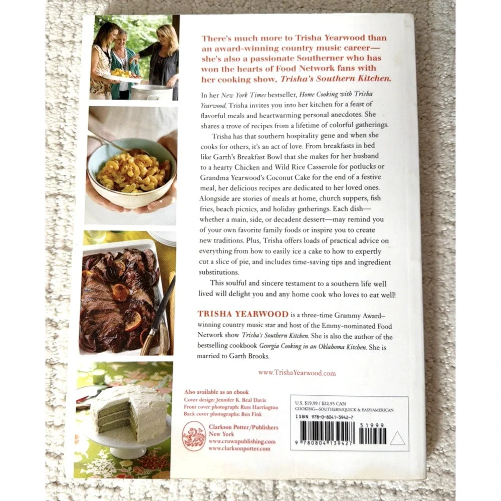 Home‎ Cooking With Trisha Yearwood Stories And Recipes Softcover- Very Good